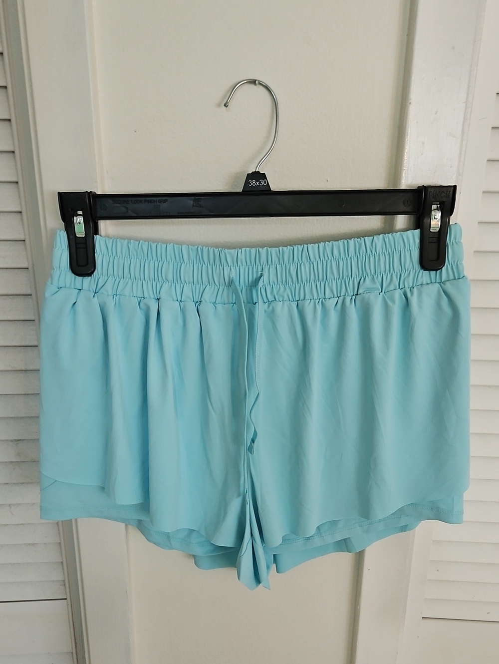 NWOT - Light Blue Women's Elastic Waist Butterfly Shorts